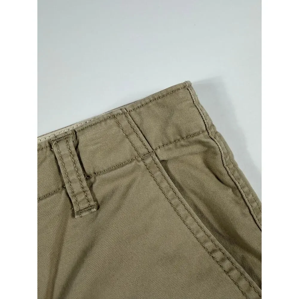 Gap Kids Stretch Chino Khaki Shorts Tan Adjustable Waist Boys Size 16